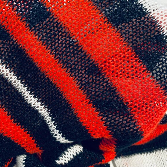 GAP Knit Linen Striped Crew Neck Sweater Size Large - Picture 6 of 6